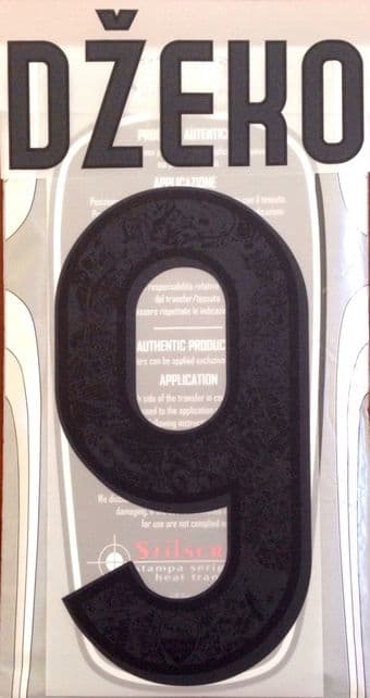 2015-16 AS Roma DZEKO#9 Third Shirt OFFICIAL Stilscreen Name Number Set