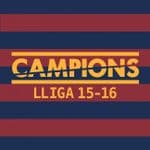 2015-16 Barcelona La Liga Champions Home Shirt Match Transfer Details Football Soccer Logo