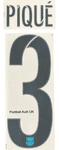 2015-16 Barcelona LA LIGA & UCL Third Shirt PIQUE#3 Official Sipesa Name Number Set
