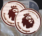 2015-16 Leicester City EPL CHAMPIONS Official SportingiD Player Issue Size Football Badge Patch Set