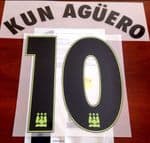 2015-16 Manchester City UCL Third Shirt KUN AGUERO#10 SportingiD Football Name Number Set