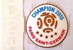 2015-16 PSG Home & Third Shirt LIGUE 1 CHAMPION/QNB Official Logo Soccer Badge Patch Set