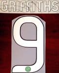 2015-20 Celtic(Glasgow)UCL & EUROPA Alternate Away Shirt GRIFFITHS#9 Official Name Number Set