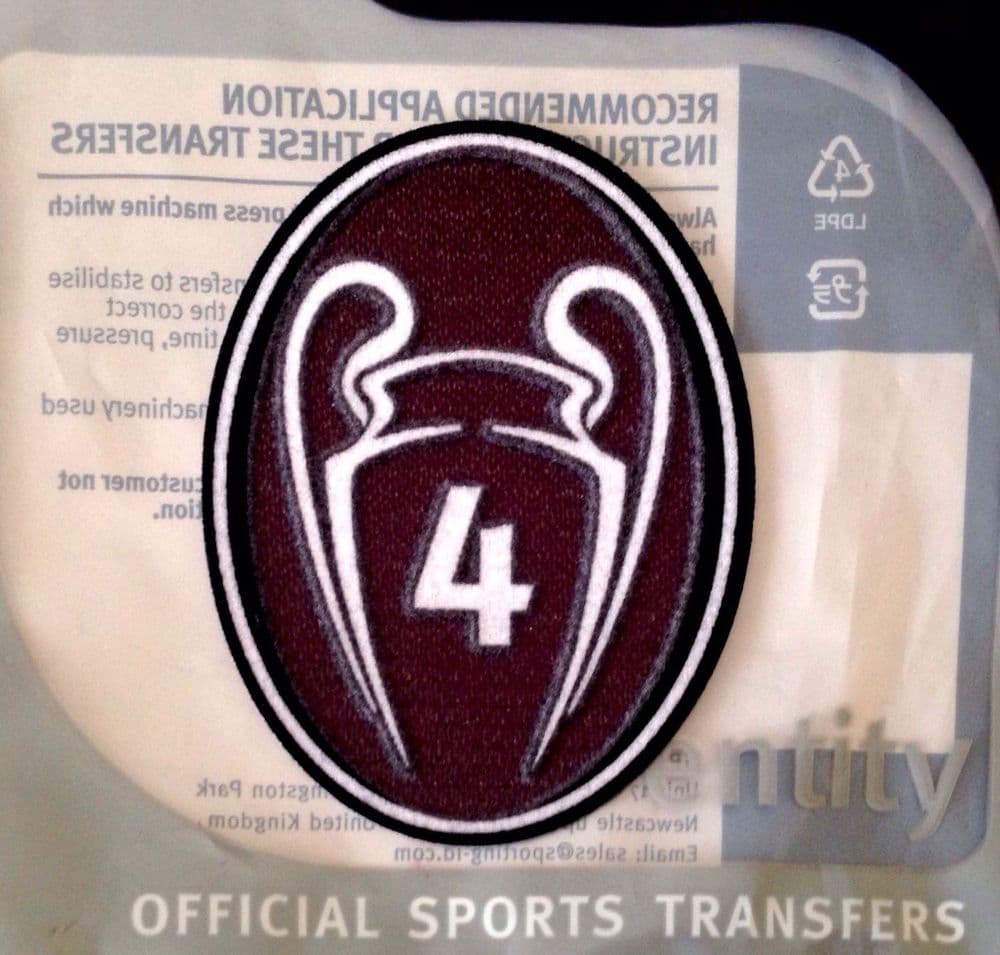 201521 Ajax Amsterdam UCL Badge Of Honour 4 Champions Official