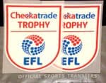 2016-17/18 Checkatrade EFL Trophy Official SportingiD PS-PRO Football Soccer Badge Patch Set
