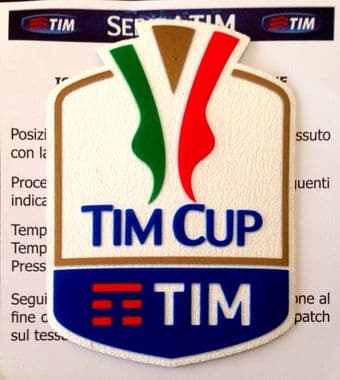 2016-17/18 Italian Serie A COPPA ITALIA TIM CUP Lega Calcio OFFICIAL STILSCREEN Football Badge Patch