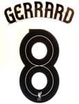 2016-17/18 Liverpool UCL Away/Third Shirt GERRARD#8 Official PS-Pro Football Name Number Set