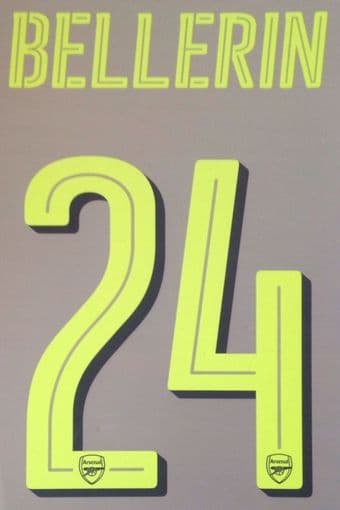 2016-17 Arsenal FC UCL & FA CUP Third Shirt BELLERIN#24 OFFICIAL Name Number Set