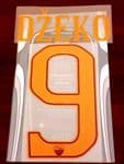 2016-17 AS Roma DZEKO#9 Home Shirt OFFICIAL Stilscreen Name Number Set