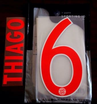 2016-17 Bayern Munich Away Shirt THIAGO#6 Official SportingID Name Number Set