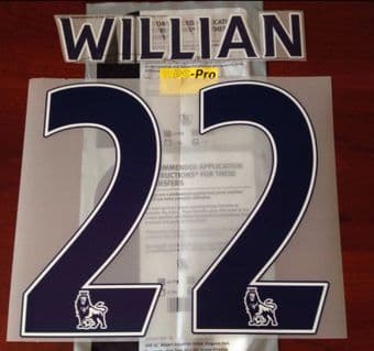 2016-17 Chelsea Third Shirt WILLIAN#22 PS-Pro Sporting iD Football Name Number Set