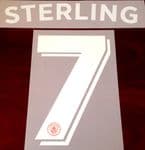 2016-17 Manchester City UCL & FA CUP Third Shirt STERLING#7 OFFICIAL Name Number Set