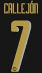 2016-17 Napoli UCL Third Shirt CALLEJON#7 Official Player Issue Size Name Number Set