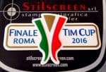 2016 Juventus vs AC Milan COPPA ITALIA FINALE ROMA Official STILSCREEN Football Soccer Badge Patch