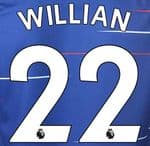 2017-18/19 Chelsea Home & Third Shirt WILLIAN#22 PS-Pro SportingiD Name Number Set