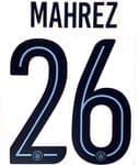 2017-18/19 Manchester City UCL & FA CUP Home Shirt MAHREZ#26 Official Name Number Set