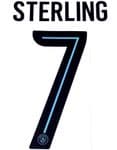 2017-18/19 Manchester City UCL & FA CUP Home Shirt STERLING#7 Official Name Number Set