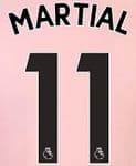 2017-18/19 Manchester Utd Away/Third Shirt MARTIAL#11 PS-Pro SportingiD Name Number Set