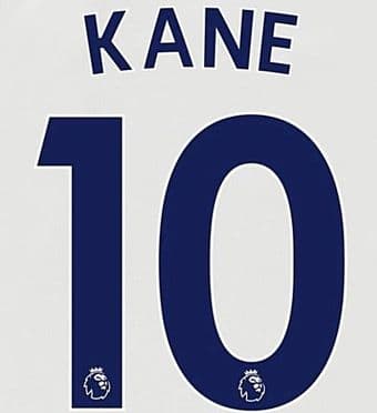 2017-18/19 Tottenham Hotspur Home Shirt KANE#10 PS-Pro SportingiD Name Number Set