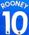 2017-18 Everton Home & Third Shirt ROONEY#10 PS-Pro SportingiD Name Number Set