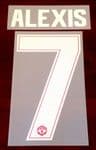 2017-18 Manchester Utd UCL & FA CUP Home Shirt ALEXIS#7 Official Player Issue Size Name Number Set