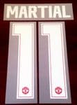 2017-18 Manchester Utd UCL & FA CUP Home Shirt MARTIAL#11 Official Player Issue Size Name Number Set