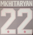 2017-18 Manchester Utd UCL & FA CUP Home Shirt MKHITARYAN#22 OFFICIAL Name Number Set
