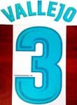 2017-18 Real Madrid VALLEJO#3 La Liga Home Shirt Official Player Issue Size Name Number Set