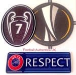 2017-19 & 2020-21 AC Milan EUROPA LEAGUE & BOH 7 Official Player Issue Size Football Badge Patch Set