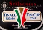 2017 Juventus vs Lazio COPPA ITALIA FINALE ROMA Official STILSCREEN Football Soccer Badge Patch