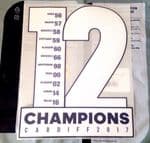 2017 Real Madrid UCL WINNERS ' LA DUODECIMA ' Away/Third Shirt OFFICIAL SportingiD Number Print Set