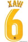 2018-19/20/21 Barcelona LEGEND Home Shirt XAVI#6 Official Player Issue Match Name Number Set