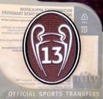 2018-19/20/21 Real Madrid UCL Badge Of Honour 13 Champions Official Football Soccer Badge Patch