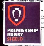 2018-19/20 English PREMIERSHIP RUGBY SHIELD Official SportingiD Player Size Rugby Union Badge Patch