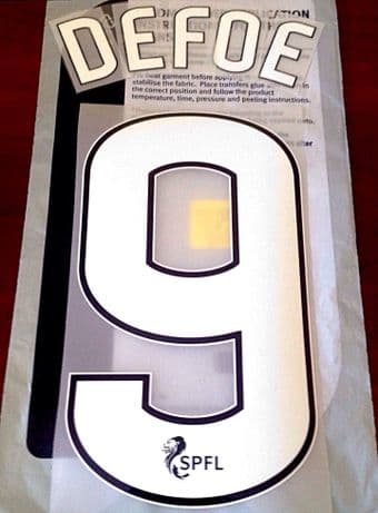 2018-19/20 Rangers(Glasgow) Home/Away/Third Shirt DEFOE#9 PS-Pro SportingiD Name Number Set