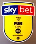 2018-19/20 Sky Bet EFL BE GAMBLE AWARE Official Player Issue Size Football Soccer Badge Patch