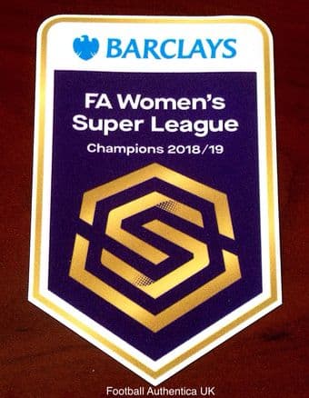 2018-19 Arsenal FA WSL CHAMPIONS Official SportingiD Player Issue Size Football Badge Patch