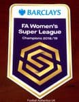 2018-19 Arsenal FA WSL CHAMPIONS Official SportingiD Player Issue Size Football Badge Patch