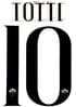 2018-19 AS Roma LEGEND Away Shirt TOTTI#10 Official Stilscreen Name Number Set