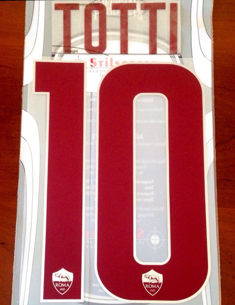 2018-19 AS Roma LEGEND Third Shirt TOTTI 10 Official Stilscreen Name ...