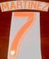 2018/19 Atlanta United MLS Away Shirt MARTINEZ#7 Official Replica Stadium Issue Name Number Set