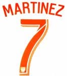 2018/19 Atlanta United MLS Away Shirt MARTINEZ#7 Official Replica Stadium Issue Name Number Set