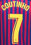 2018-19 Barcelona LA LIGA & UCL Home Shirt COUTINHO#7 Official SportingiD Name Number Set