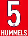 2018-19 Bayern Munich Home Shirt HUMMELS#5 OFFICIAL SportingID Name Number Set