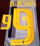 2018-19 Brazil WORLD CUP 2018 Away Shirt G.JESUS#9 Nike PS-Pro Sporting iD Name Number Set