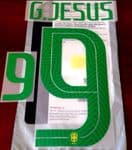 2018-19 Brazil WORLD CUP 2018 Home Shirt G.JESUS#9 Nike PS-Pro Sporting iD Name Number Set