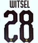 2018-19 Dortmund Home Shirt WITSEL#28 Official Replica Stadium Issue Name Number Set