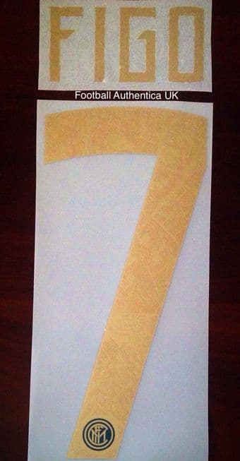 2018-19 Inter Milan 20TH ANNIVERSARY SPECIAL EDITION Home Shirt FIGO#7 Official Name Number Set