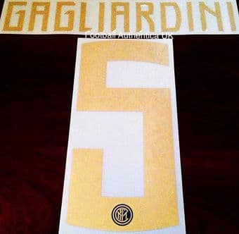 2018-19 Inter Milan 20TH ANNIVERSARY SPECIAL EDITION Home Shirt GAGLIARDINI#5 Official Name Number