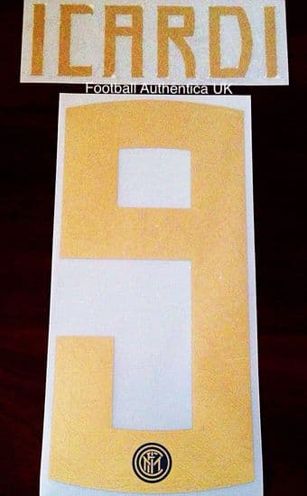 2018-19 Inter Milan 20TH ANNIVERSARY SPECIAL EDITION Home Shirt ICARDI#9 Official Name Number Set